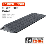 Rubber Doorway Wheelchair Ramp Height 1 to 10 CM - Main Product Image | Besea Cone