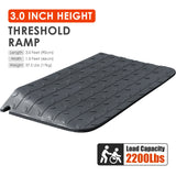 Rubber Doorway Wheelchair Ramp Height 1 to 10 CM - Close-Up | Besea Cone