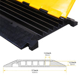 2,3,5-Channel Rubber Cable Protector Ramp with Extra Anti - Dimensions | Besea Cone