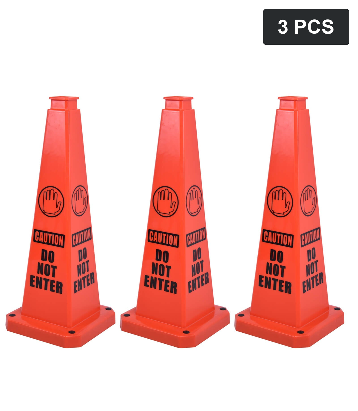 DH-ATC-70-O1x3 | DO NOT ENTER / ORANGE COLOR / 70 CM / 3PCS | Pack quantity: 3 PCS