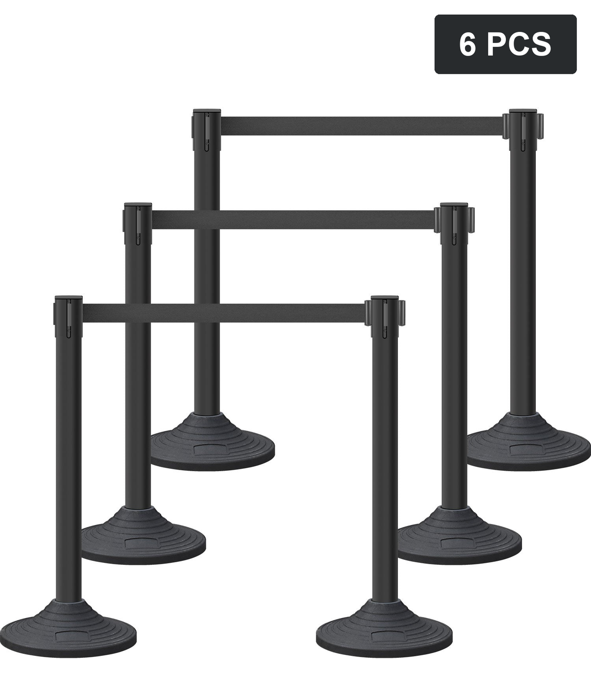 BS-PRBB-9Bx6 | 黑色 / Heavy Rubber Base 6PCS | Pack quantity: 6 PCS