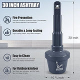Outdoor AshTray Cigarette Butt Receptacle Disposal - Dimensions | Oranlite Europe