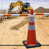 Retractable Traffic Cone Bars - Side View | Oranlite Europe