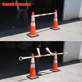 Retractable Traffic Cone Bars - Top View | Oranlite Europe