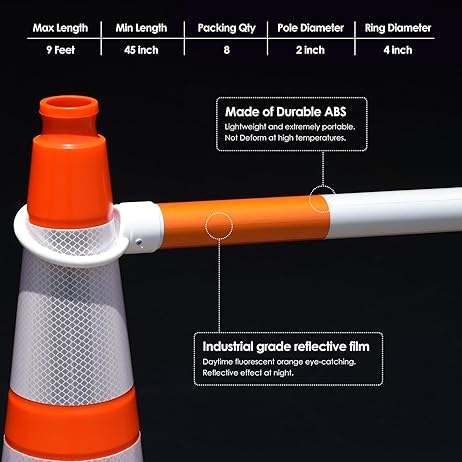 Retractable Traffic Cone Bars - In Use | Oranlite Europe