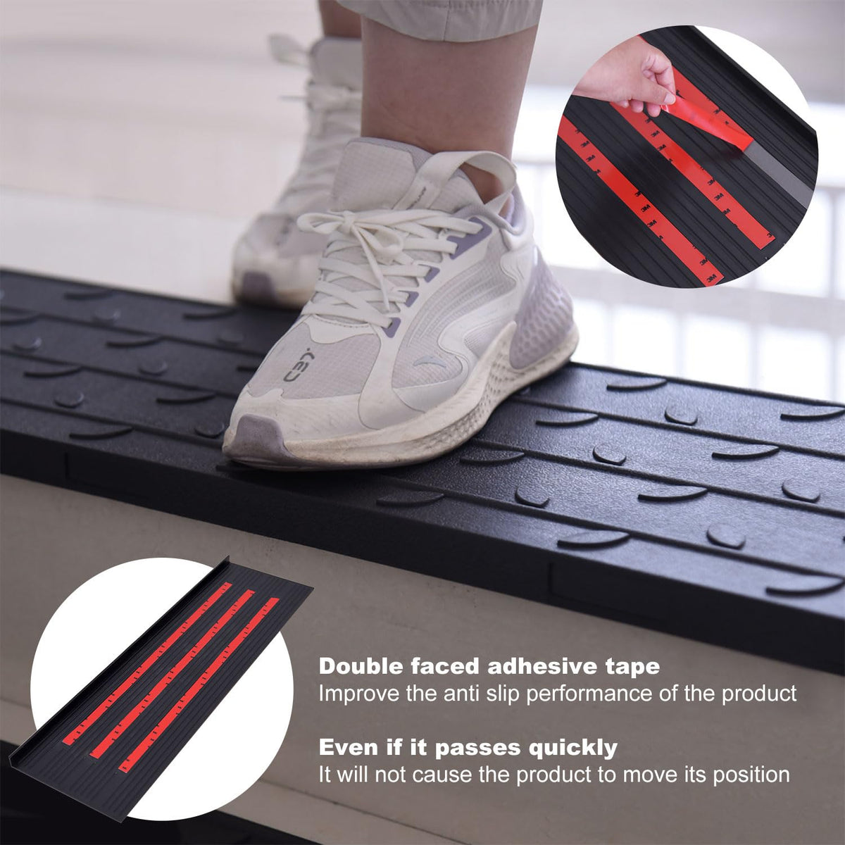 Rubber stair treads - Top View | Oranlite Europe